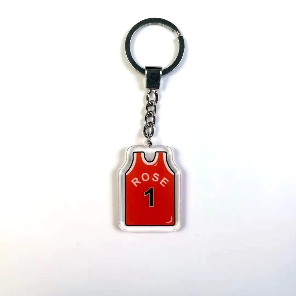 Basketball jersey key chains