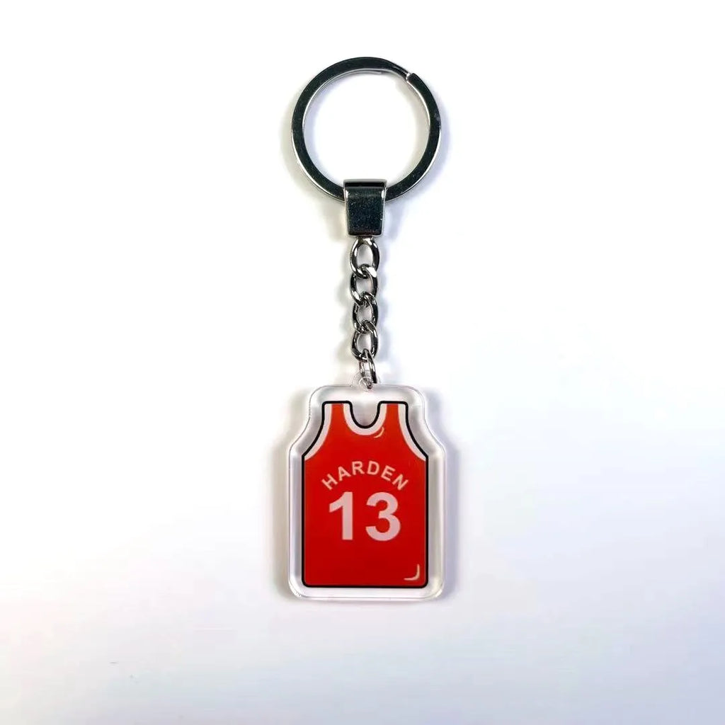 Basketball jersey key chains