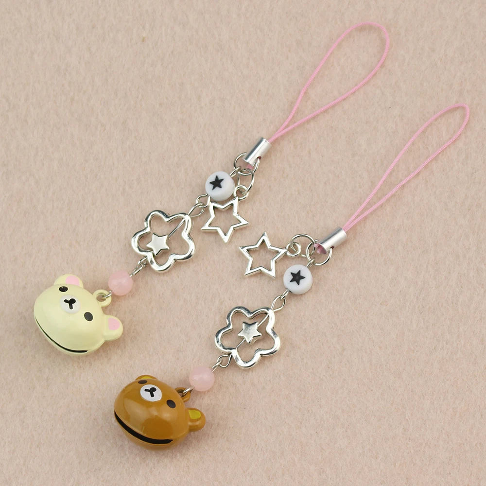 Kawaii Rilakkuma Bear key chain and phone rope