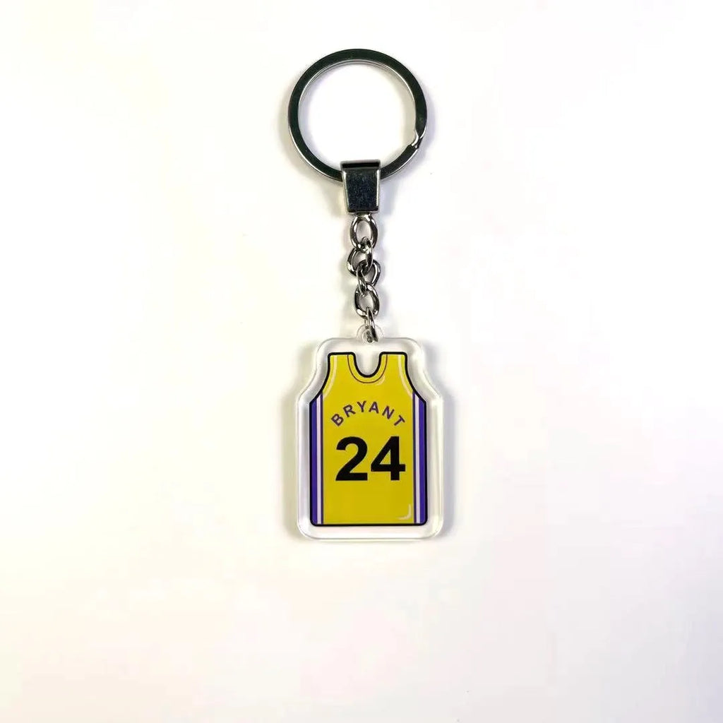 Basketball jersey key chains