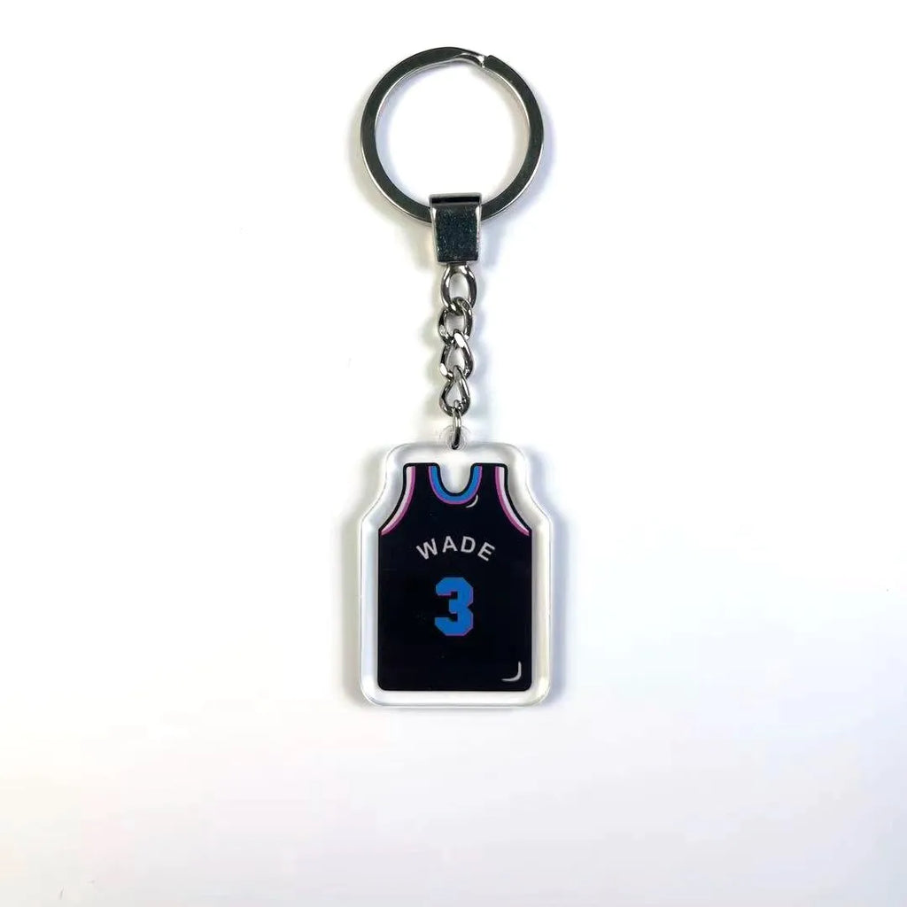 Basketball jersey key chains