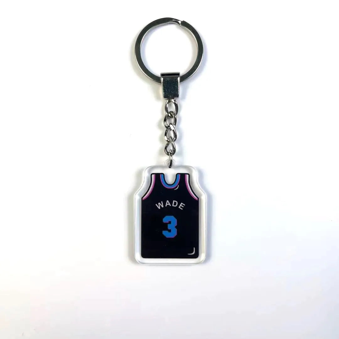 Basketball jersey key chains