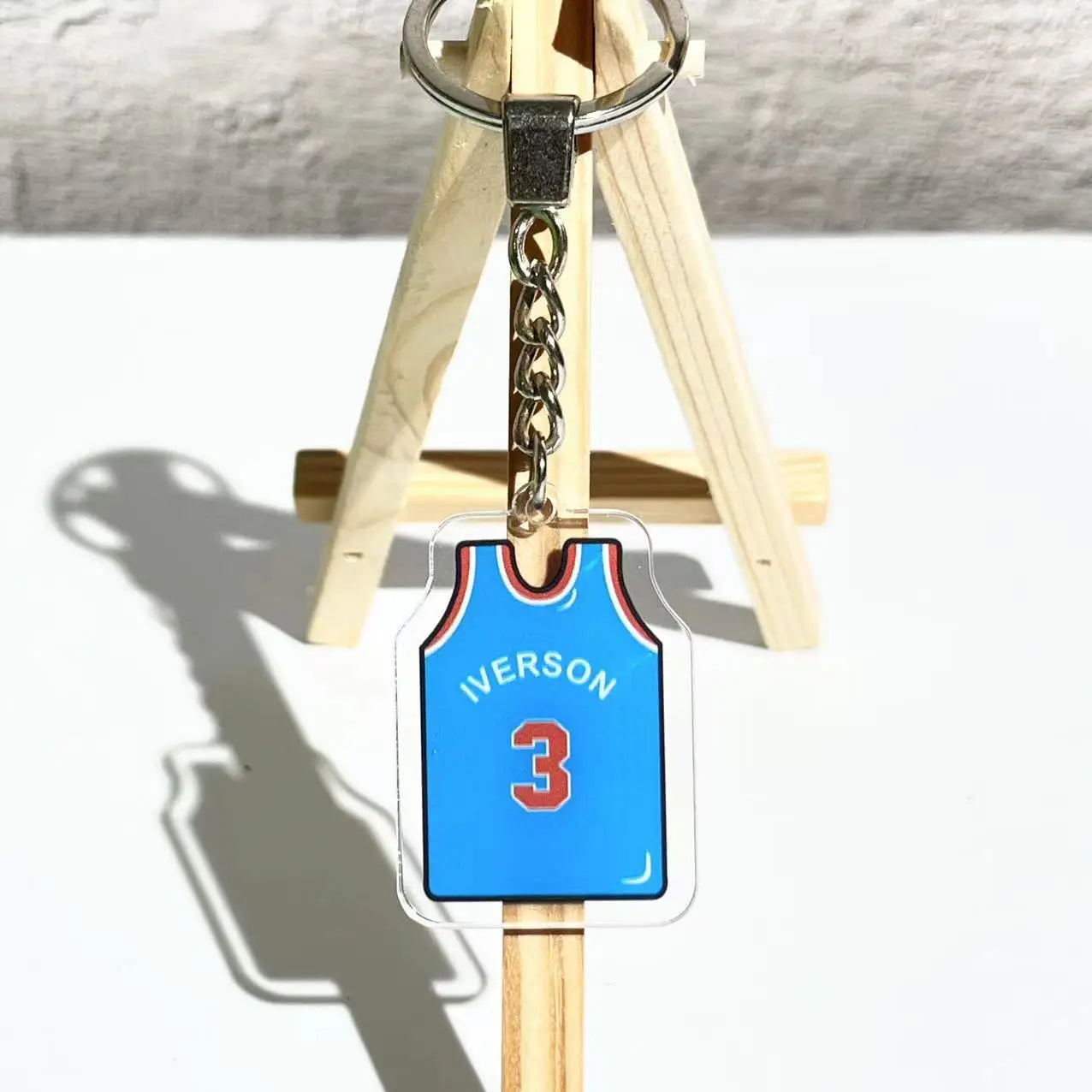 Basketball jersey key chains