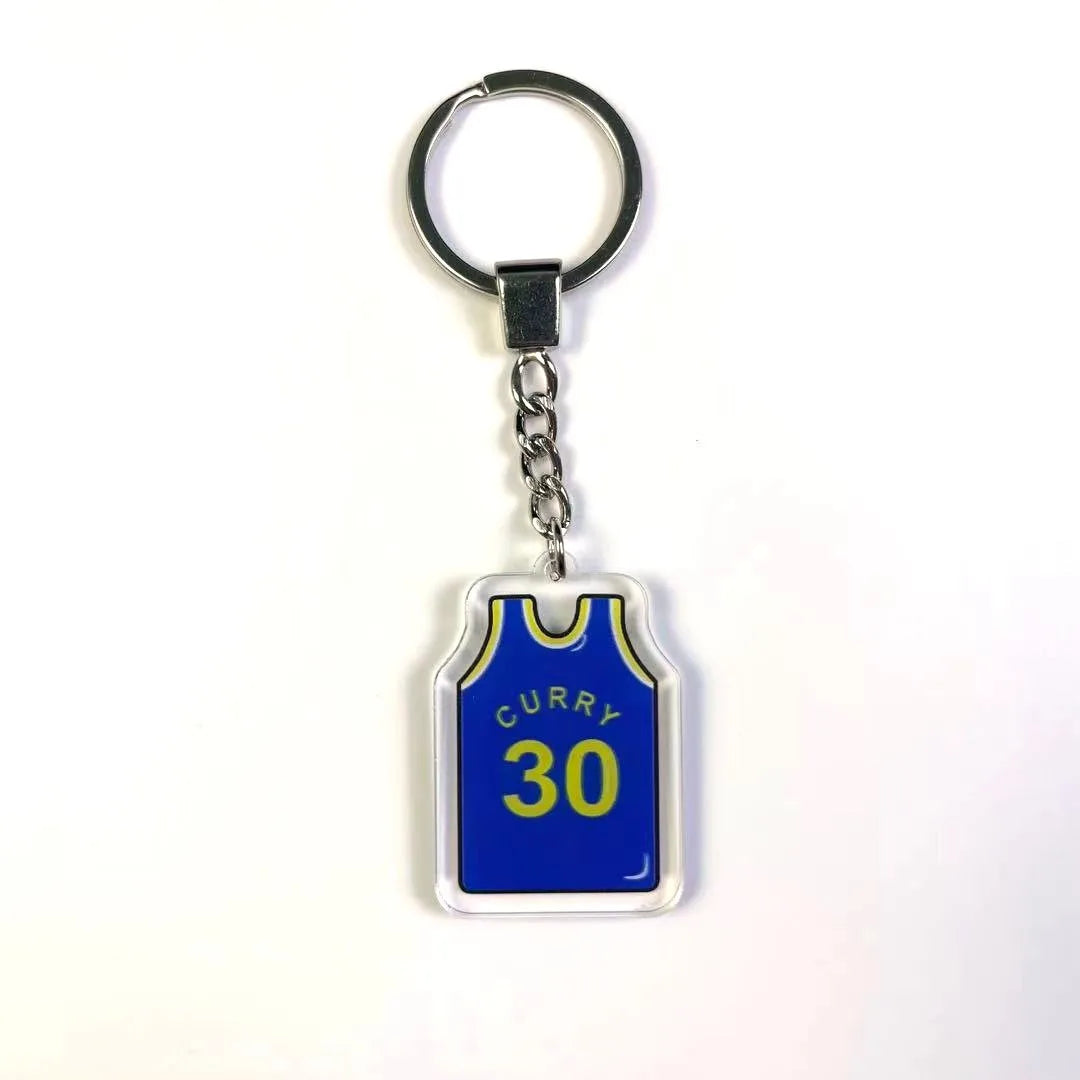 Basketball jersey key chains