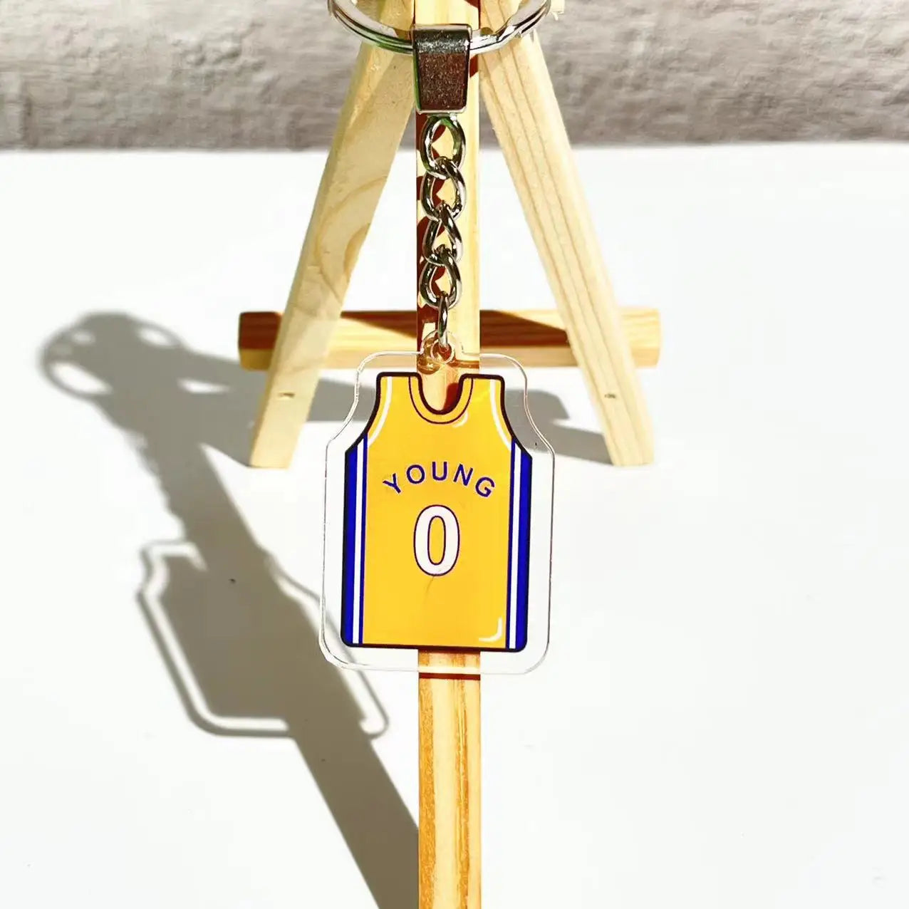 Basketball jersey key chains
