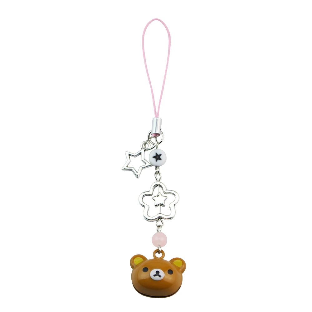 Kawaii Rilakkuma Bear key chain and phone rope