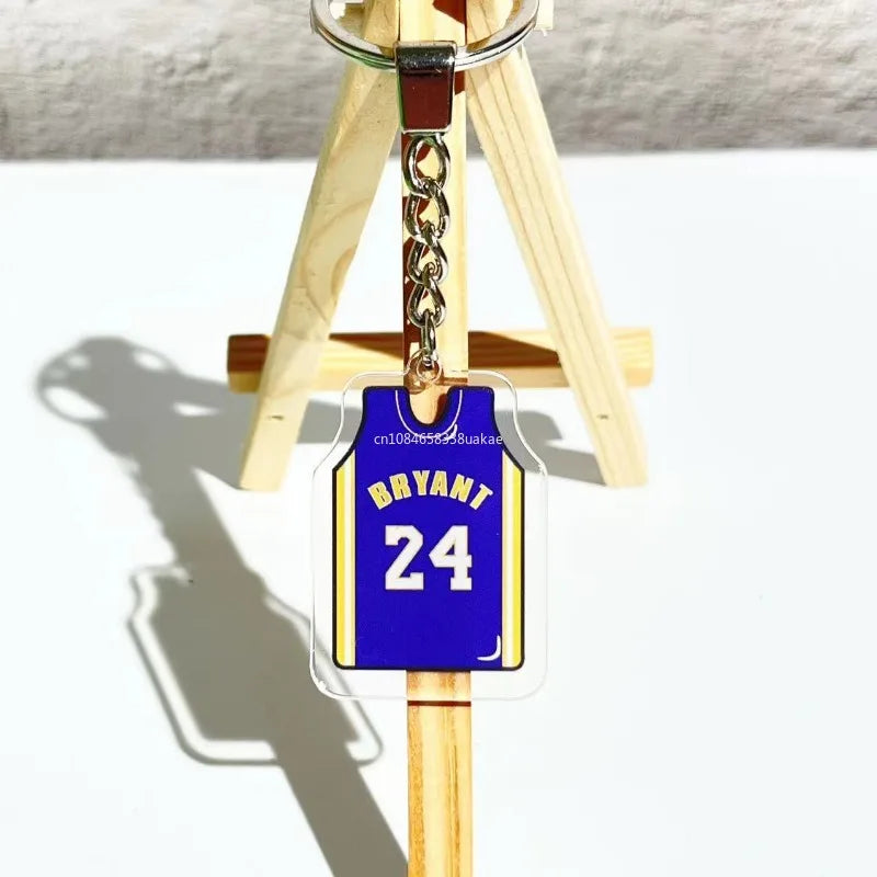 Basketball jersey key chains