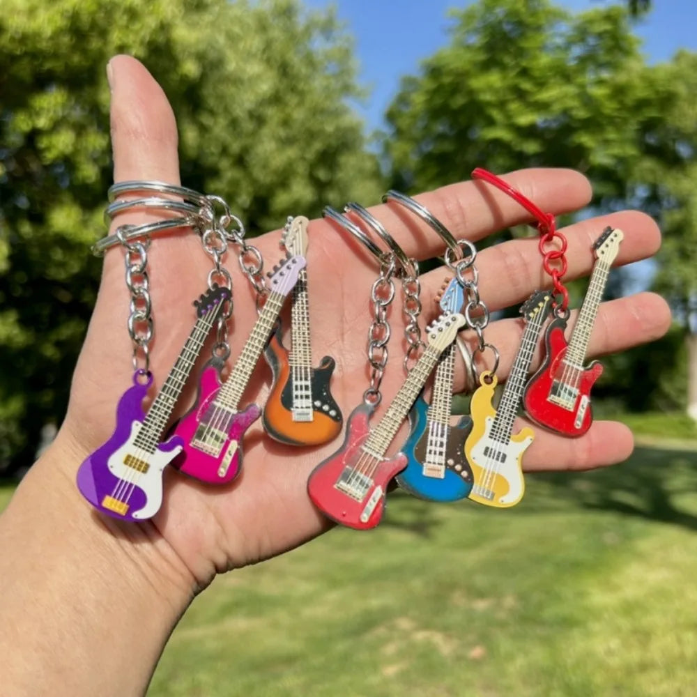 Hip Hop Guitar Key Chain