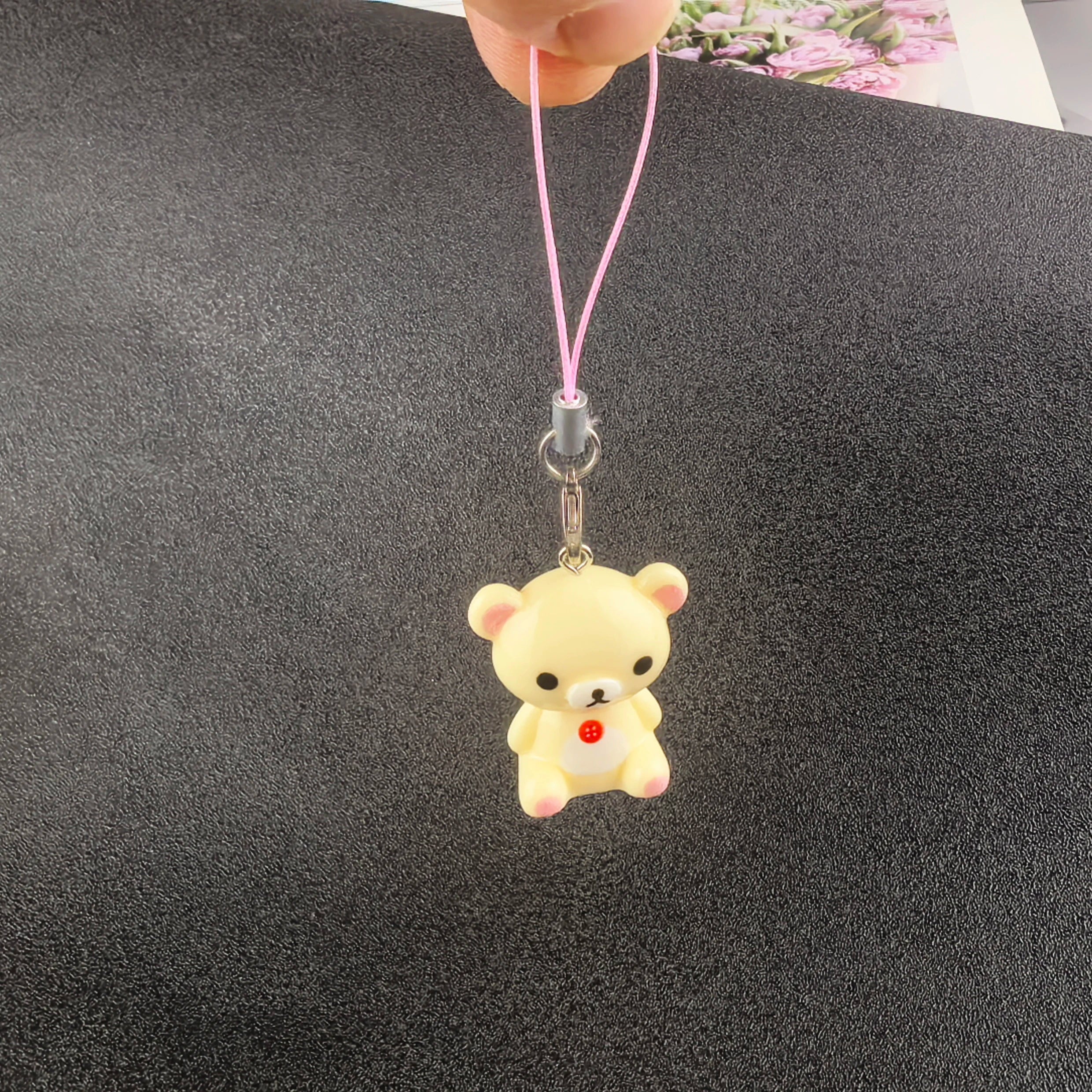 Kawaii Rilakkuma Bear key chain and phone rope