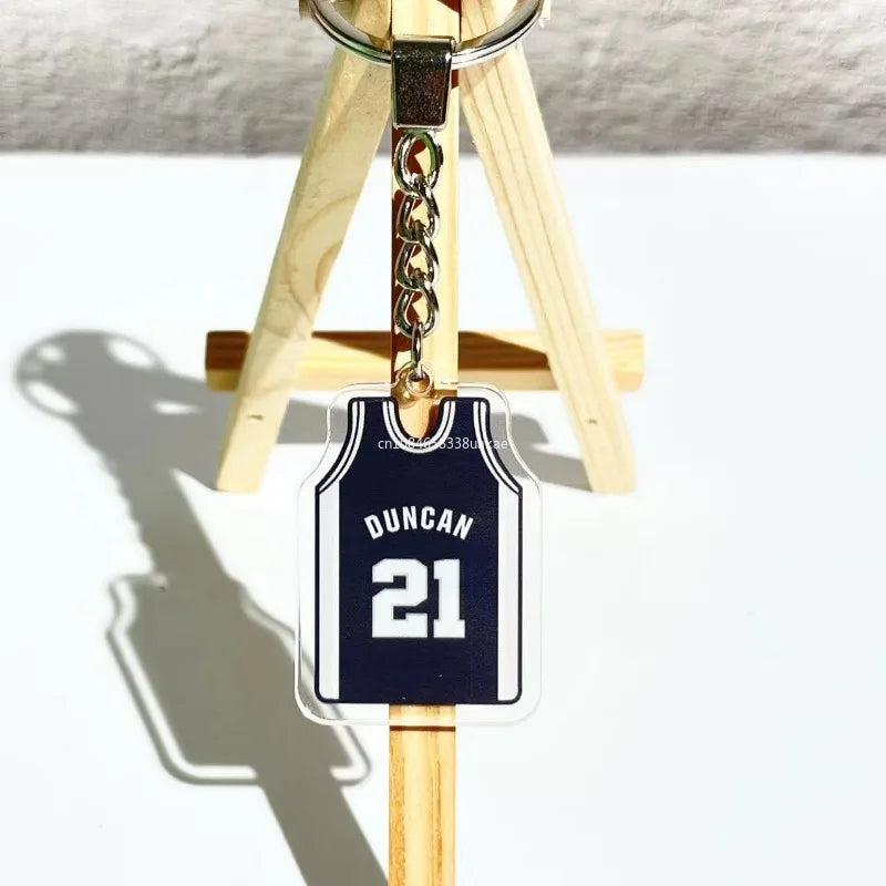 Basketball jersey key chains