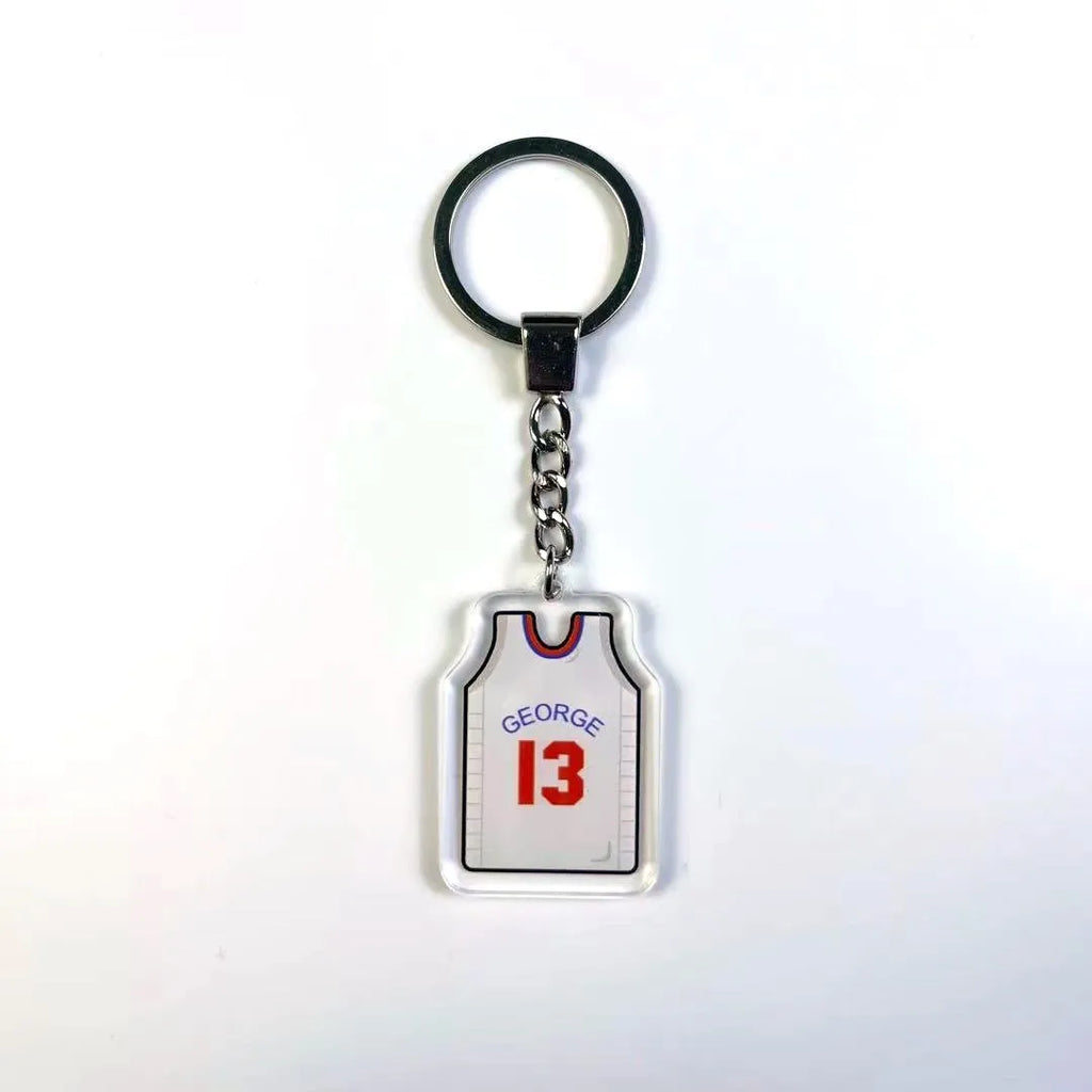 Basketball jersey key chains