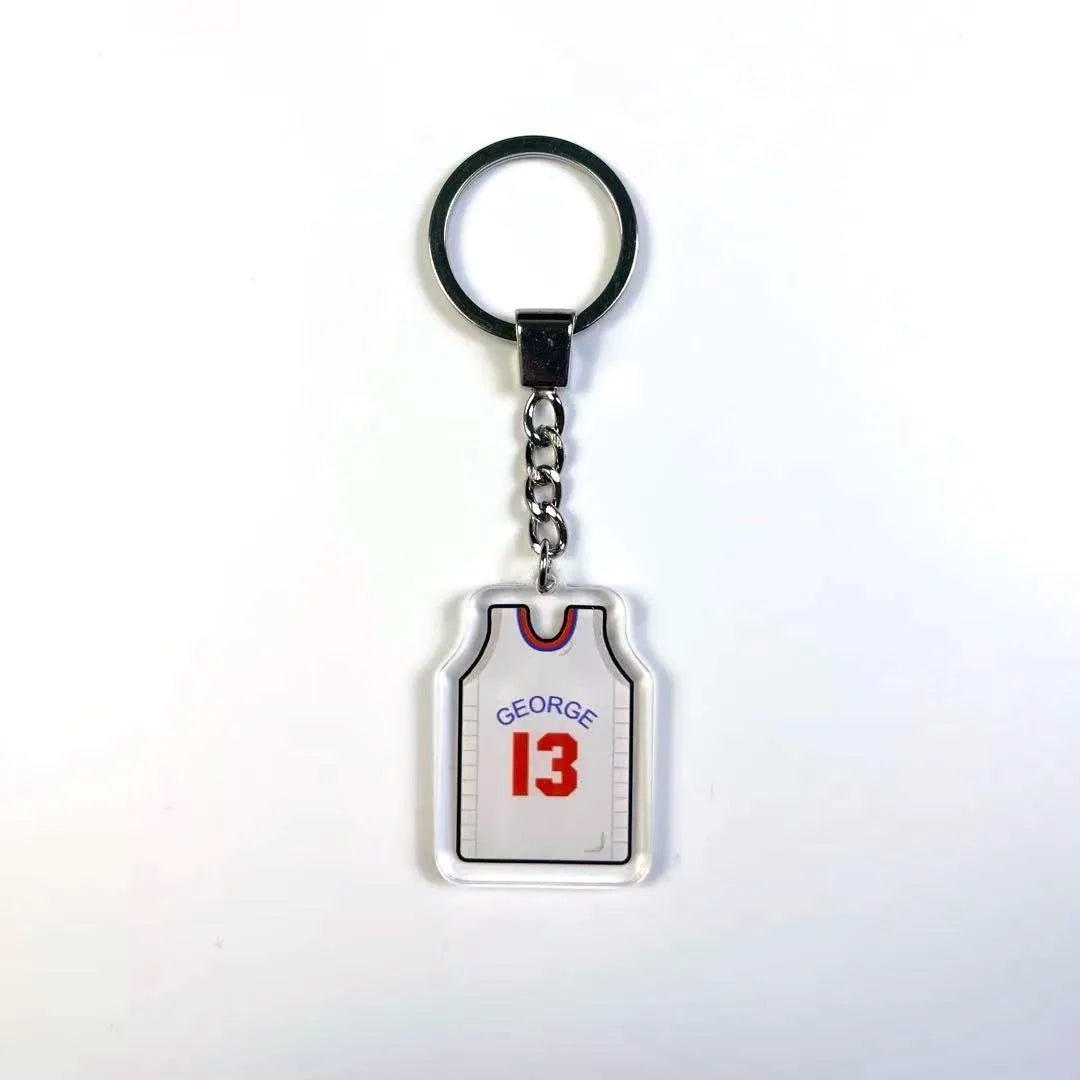 Basketball jersey key chains