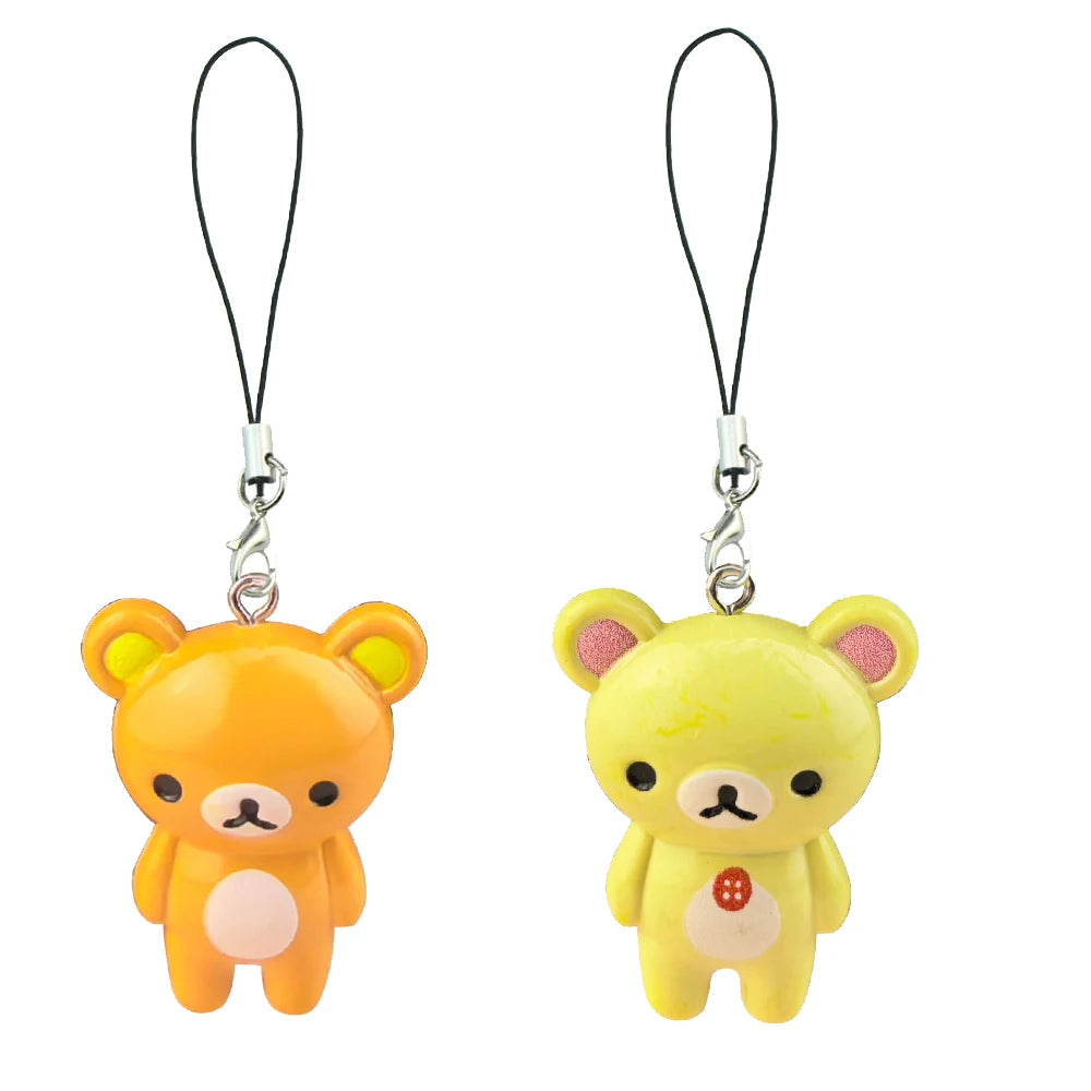 Kawaii Rilakkuma Bear key chain and phone rope