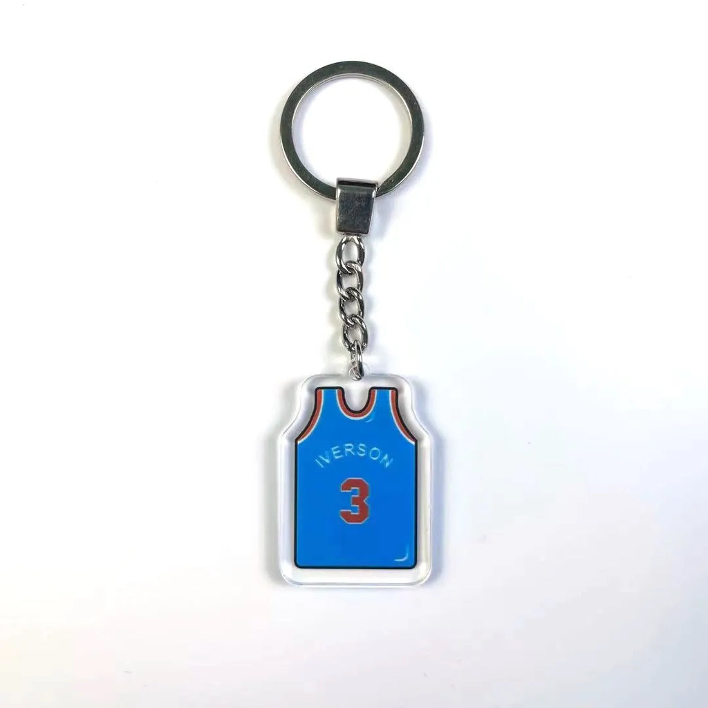 Basketball jersey key chains