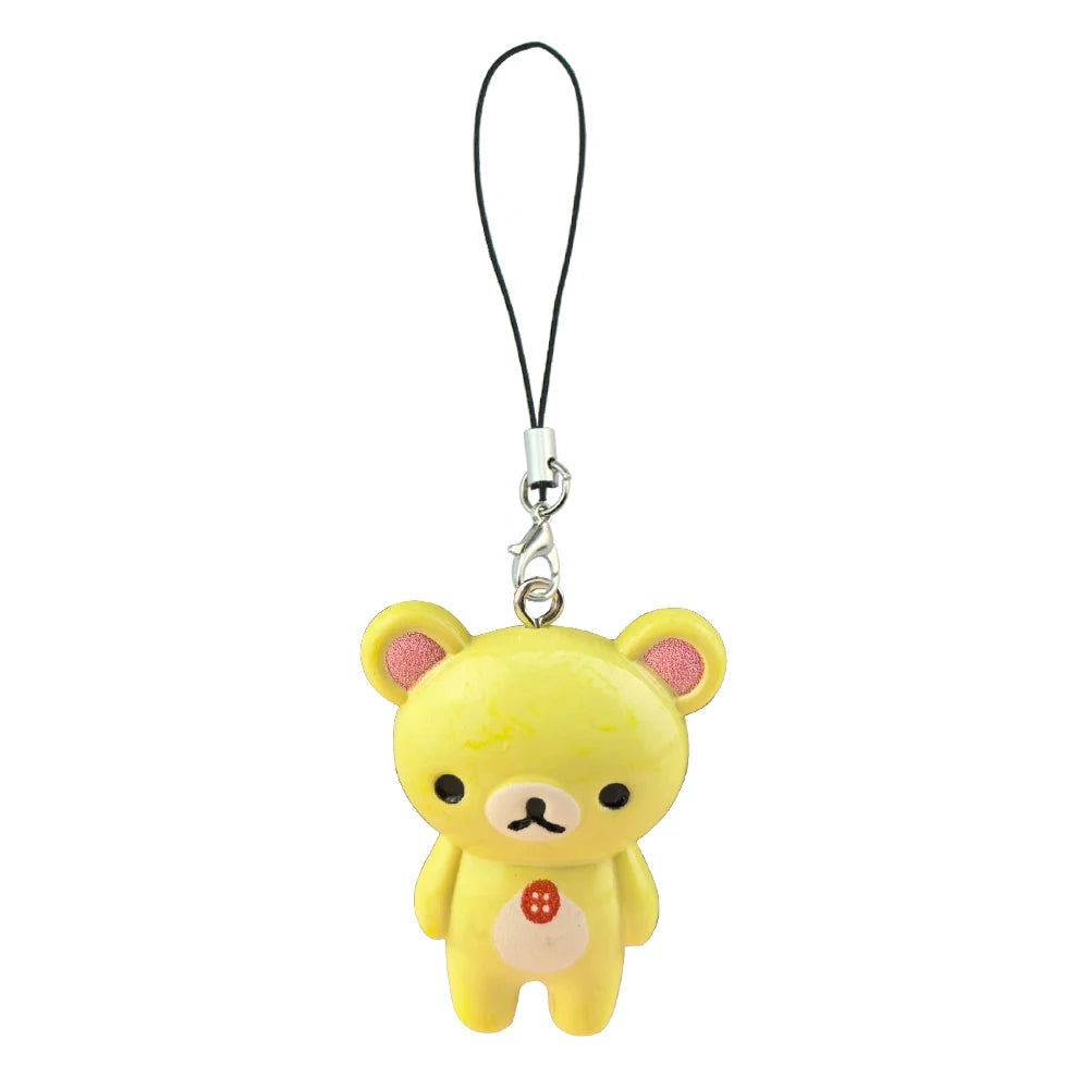 Kawaii Rilakkuma Bear key chain and phone rope