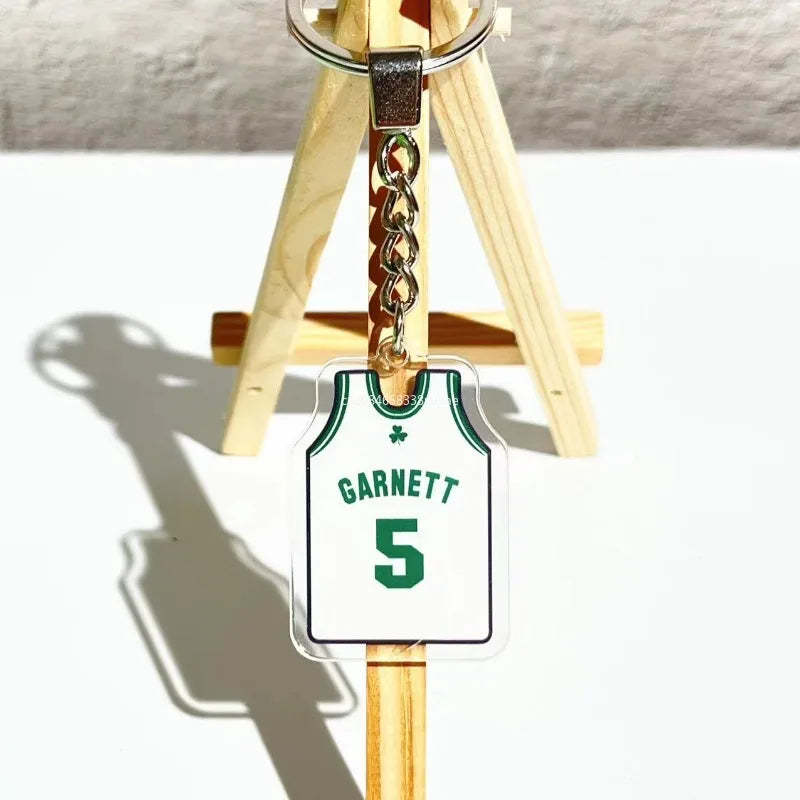 Basketball jersey key chains