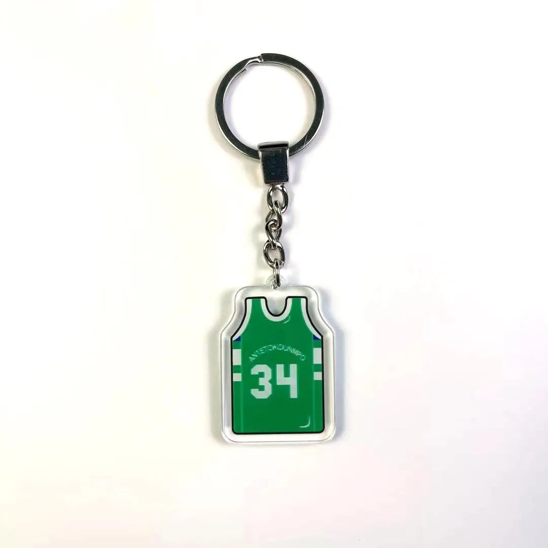 Basketball jersey key chains