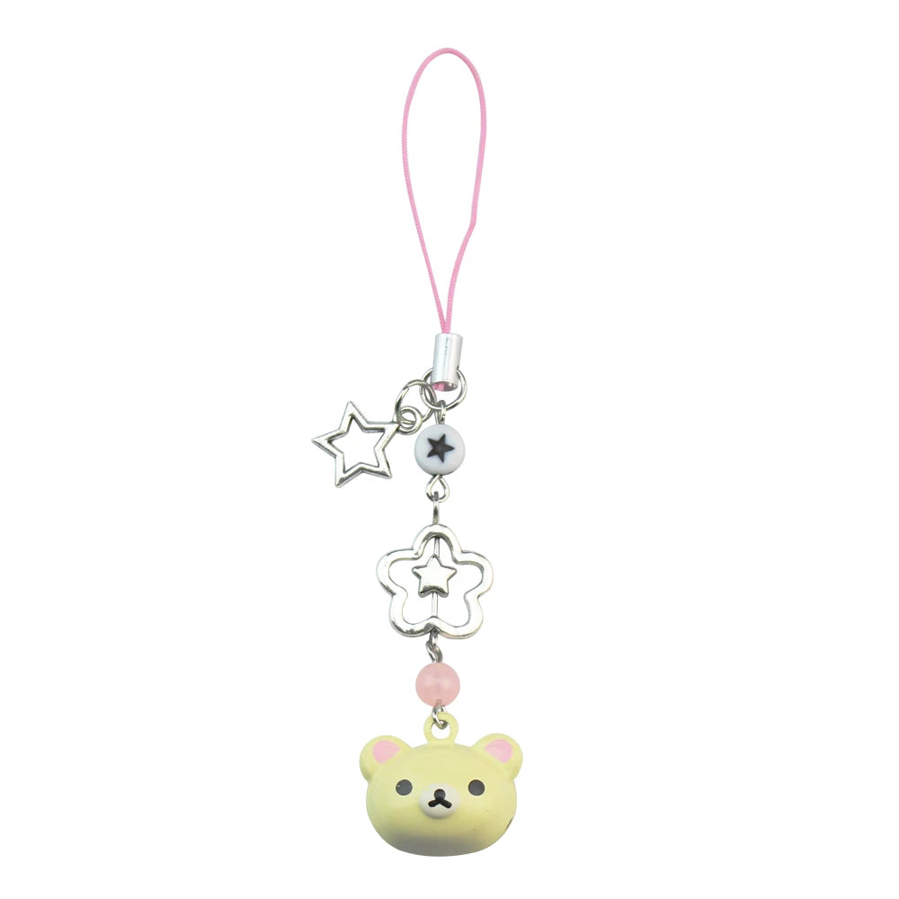 Kawaii Rilakkuma Bear key chain and phone rope