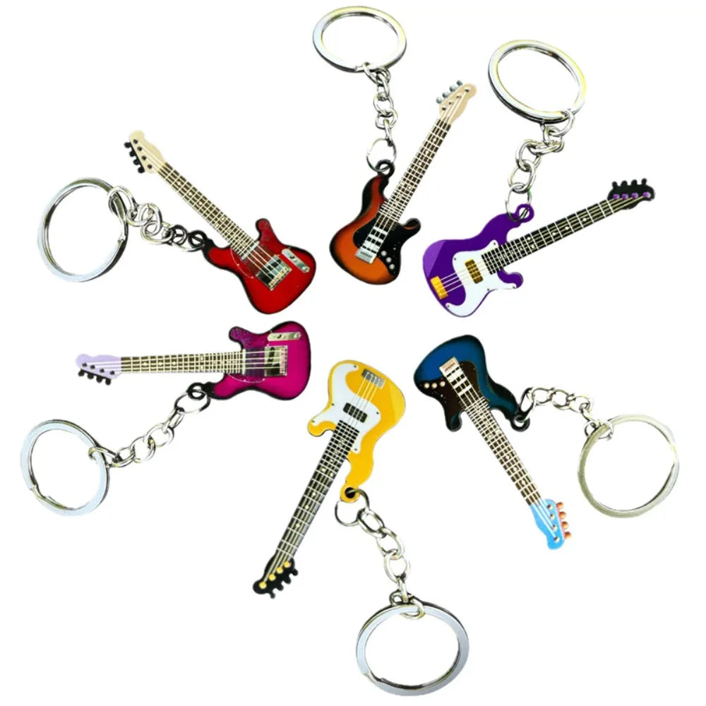 Hip Hop Guitar Key Chain